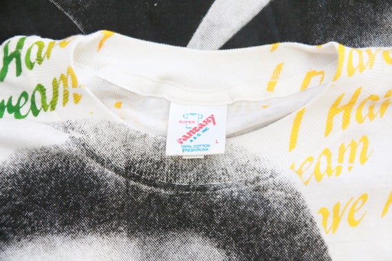 90 ' s très Rare Sz : Vintage « MARTIN LUTHER KING » All-Over-Print Tee Sz : Rare grande (exclusif) ca03f1 90 ' s très Rare Sz : Vintage « MARTIN LUTHER KING » All-Over-Print Tee Sz : Rare grande (exclusif) ca03f1