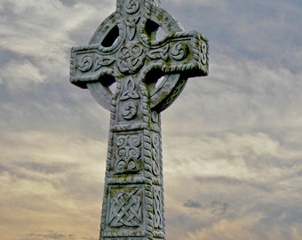 Keltisches Kreuz in Irland, Wand, digitale Kunst, Kunst, religion