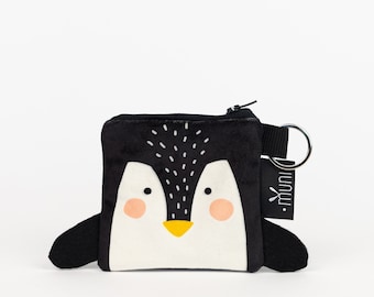 Penguin coin wallet, Little coin pouch, Keychain wallet, toddler coin wallet, Wallet for kids