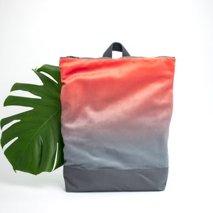 Zaino donna, Zaino impermeabile stampato, Zaino corallo, Zaino laptop 13"