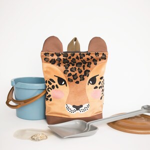 Toddler backpack, Small kids backpack, printed Leopard backpack