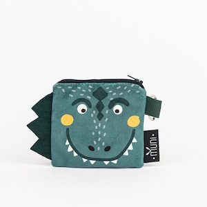 Dinosaurier Geldbörse, Kleine Münztasche, Schlüsselbund Geldbörse, Kleinkind Geldbörse, Geldbörse für Kinder