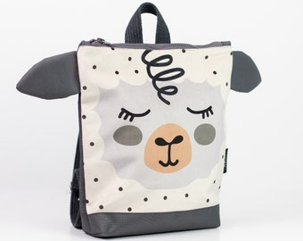 Sheep backpack for kids, Toddler backpack, Children backpack, Printed backpack