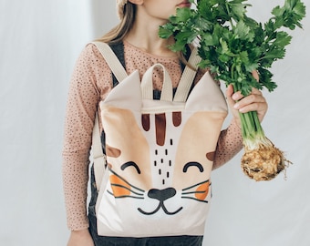 Printed Cat backpack for Kids