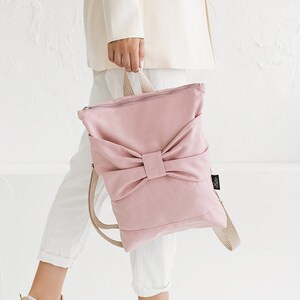 Sac à dos rose pour femme, sac à dos pour ordinateur portable, sac en jean