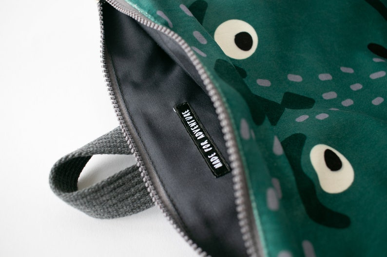 Dinosaur large backpack for kids, Toddler backpack, Children backpack, Printed backpack image 9