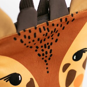 Toddler backpack, Giraffe backpack, Kids backpack, Nursery backpack image 3