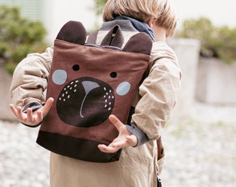 Toddler backpack, Kids backpack, Toddler backpack, Printed Bear backpack
