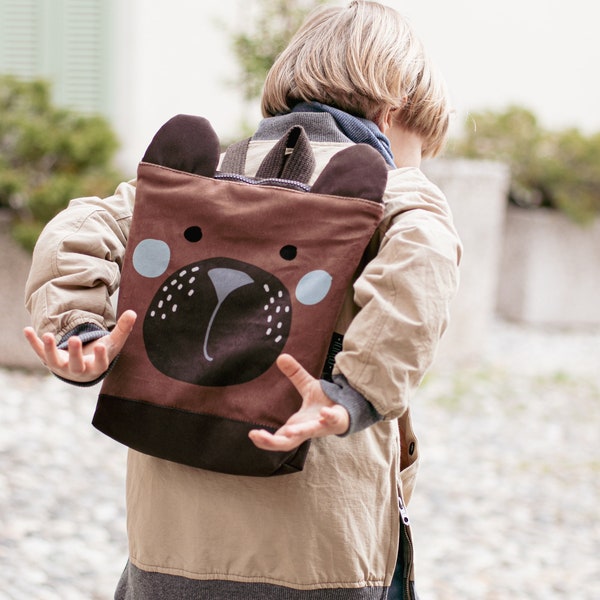 Toddler backpack, Kids backpack, Toddler backpack, Printed Bear backpack