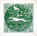 Greyhound, Whippet Linocut Print. product logo