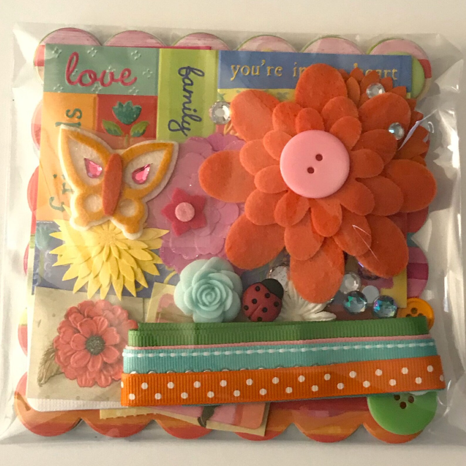 K&co Bright Floral Custom Chipboard Mini Book Album DIY Kit Etsy