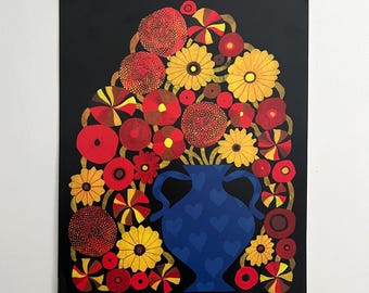 Flower Art Poster Print