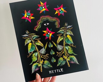 Nettle Herb Dirt Gems Poster Print 8x10