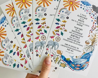 Earth Pledge Postcards (White)