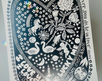 I Love You Print 8.5x11