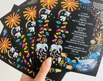 Earth Pledge Postcards (Black)