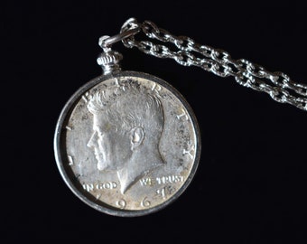 Trump Coin made From JFK Half dollar   Necklace 2020 