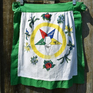 Apron with Mystical Symbols from Order of the Eastern Star