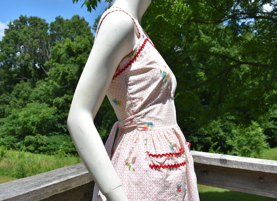 1930s/40s Cotton Frock -- Sweetest Dress Ever! - image 3
