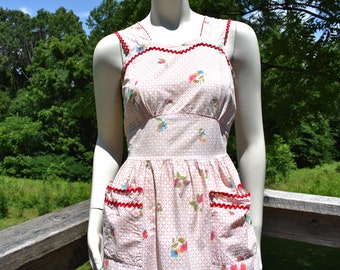 1930s/40s Cotton Frock -- Sweetest Dress Ever!