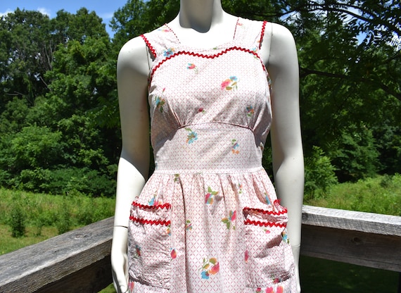 1930s/40s Cotton Frock -- Sweetest Dress Ever! - image 1