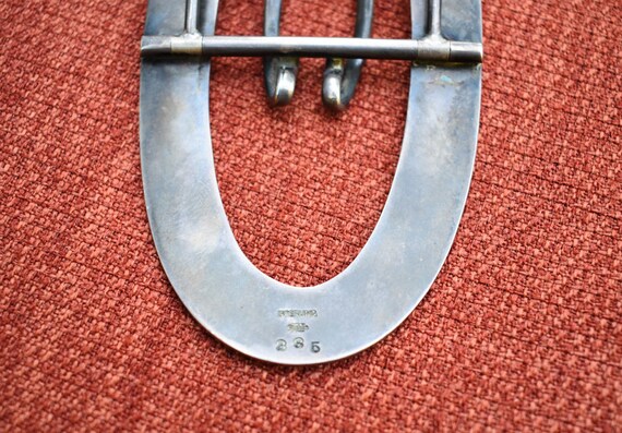 Antique Sterling Belt/Sash Buckle by Geo. A. Henc… - image 4