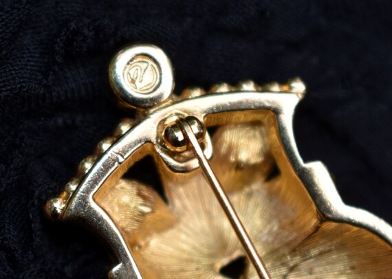 Swarovski Heart and Crown Brooch - image 2
