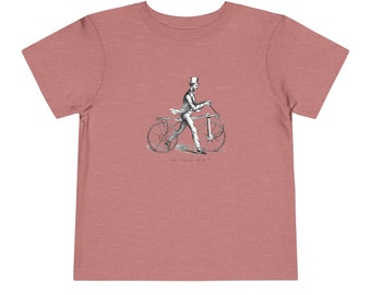 Balance Bike Vintage Drawing Toddler Tee