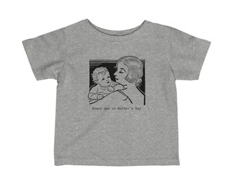 Mother's Day Vintage Drawing Infant Tee