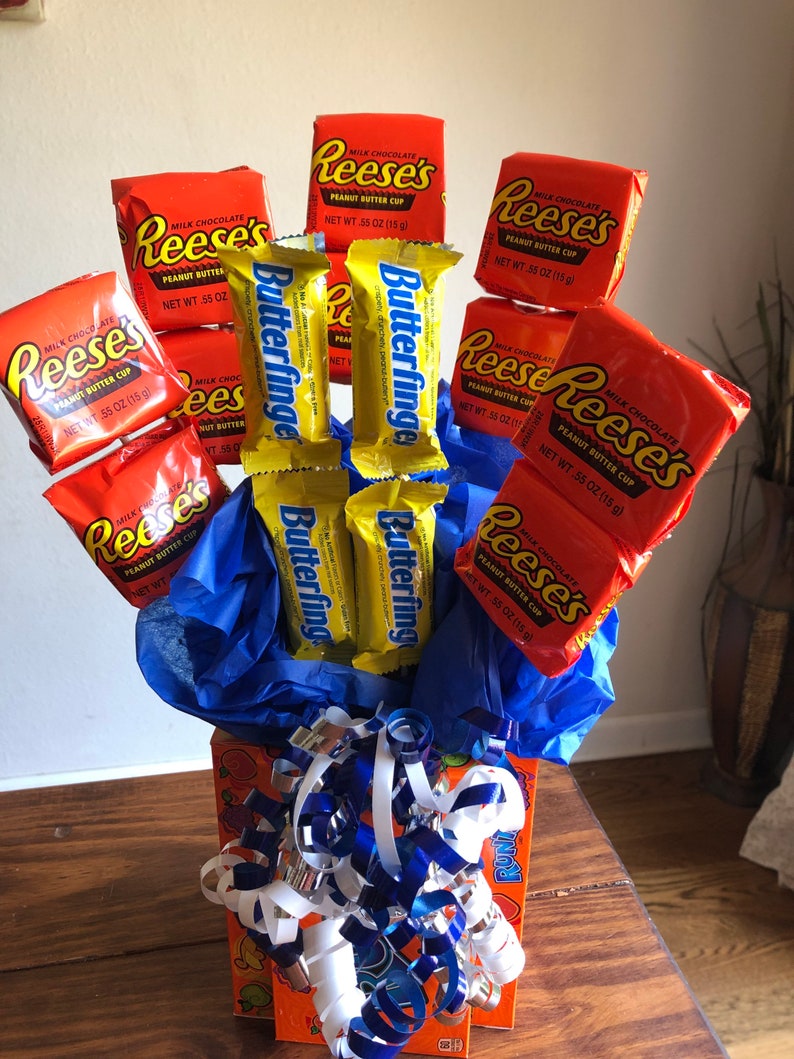 Reese's Candy Bouquet, Valentine's Day Gift - Etsy