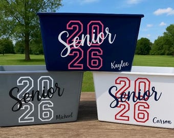 Personalized Graduation Gift Bucket, Personalized Senior Basket, High School Graduate, College Graduate, Class of 2026, Senior Bucket