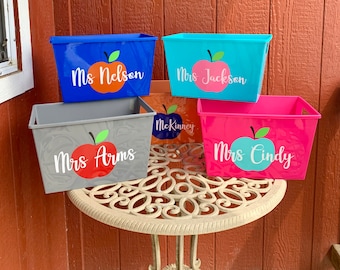 Personalized Teacher Gift Bucket, Teacher Appreciation Basket