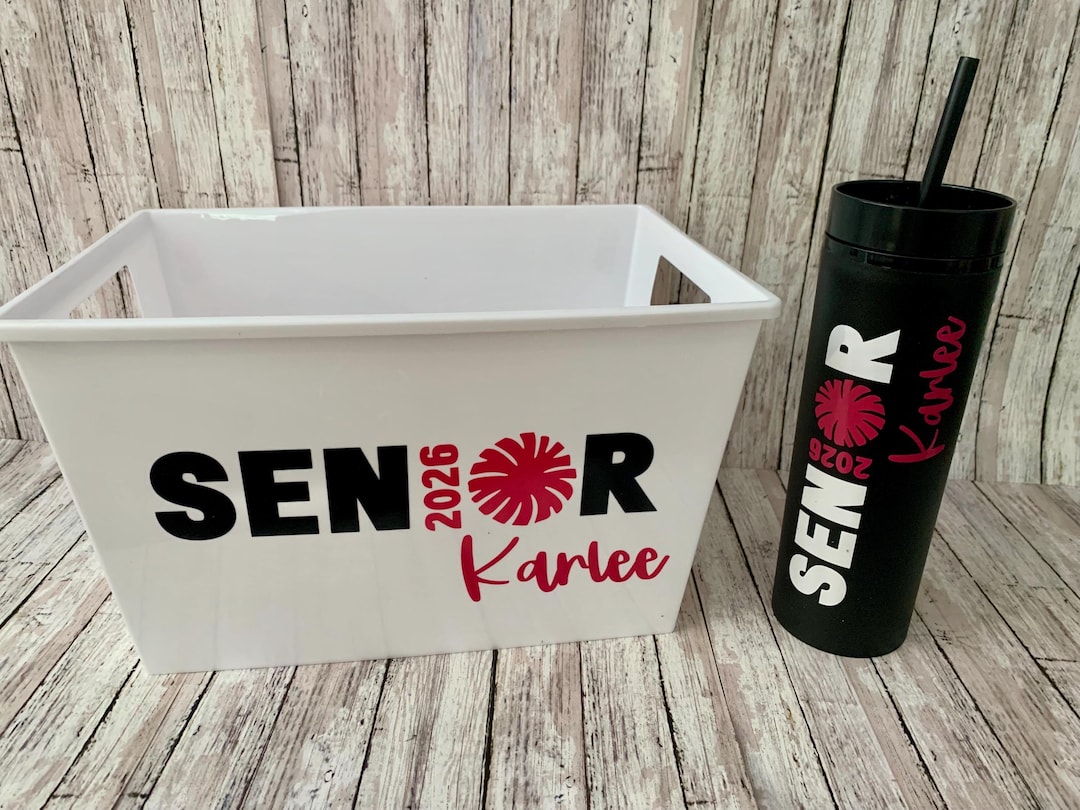 Personalized Class of 2026 Graduation Gift Bucket, Senior Glass, Senior ...