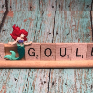 Personalized Little Mermaid Scrabble Teacher Name Plate image 6