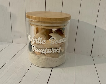 Personalized Vacation Sand Keepsake Jar: Beach Decor