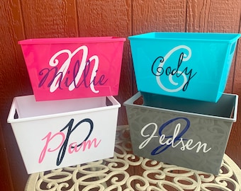 Personalized Name Bucket: Custom Monogram Basket
