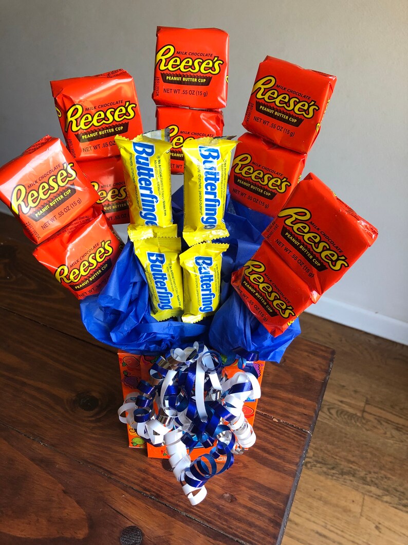 Reese's Candy Bouquet, Valentine's Day Gift - Etsy