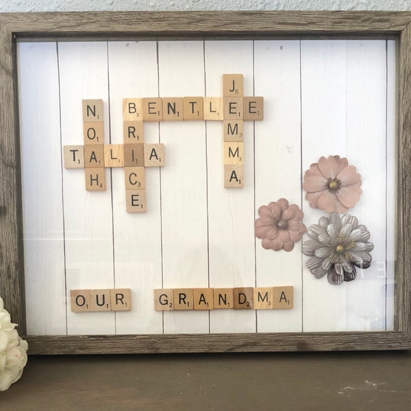 Scrabble Frame Etsy Canada