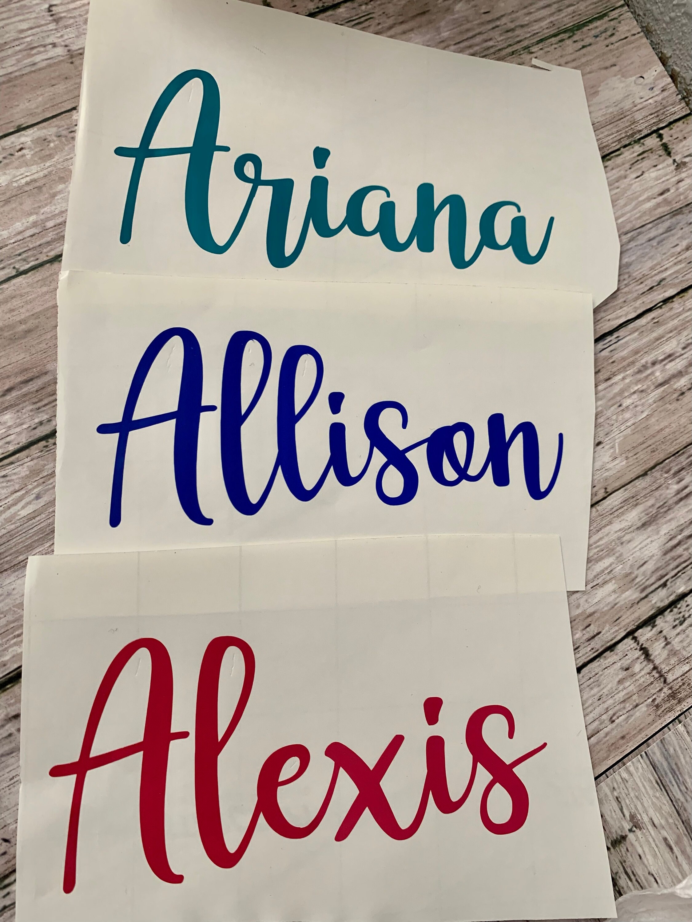 Personalized Name Decal: Custom Vinyl Sticker for Water Bottle - Etsy