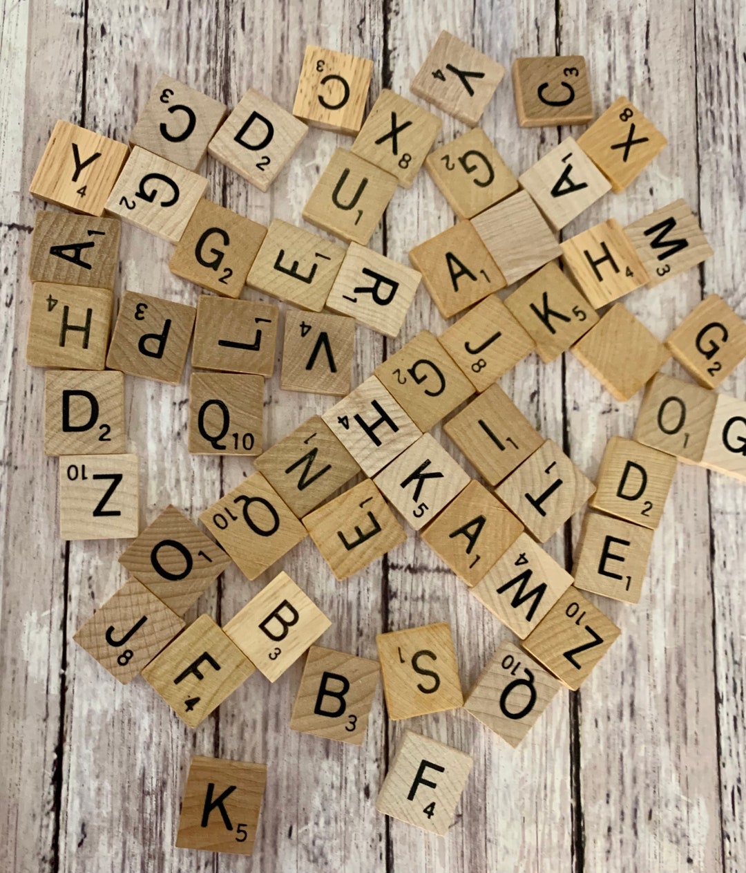 Scrabble Letters for Arts and Crafts 25p for 20mm standard Scrabble Size  50p Each for 50mm Each and 1 Pound for 100mm -  Israel