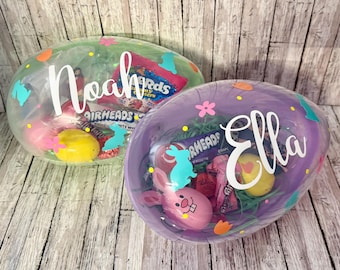 Jumbo Easter Eggs, Personalized Jumbo  Fillable Eggs, 10 inch Easter Eggs, Personalized Easter Egg, Kids Easter Gift, Easter Party Favors