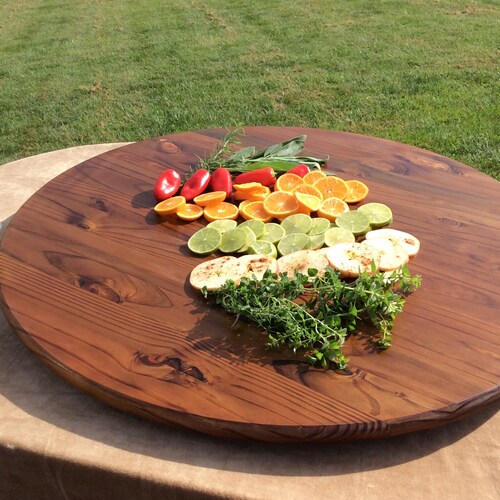Lazy Susan Extra Large 30 Round Charcuterie Bread Board Etsy
