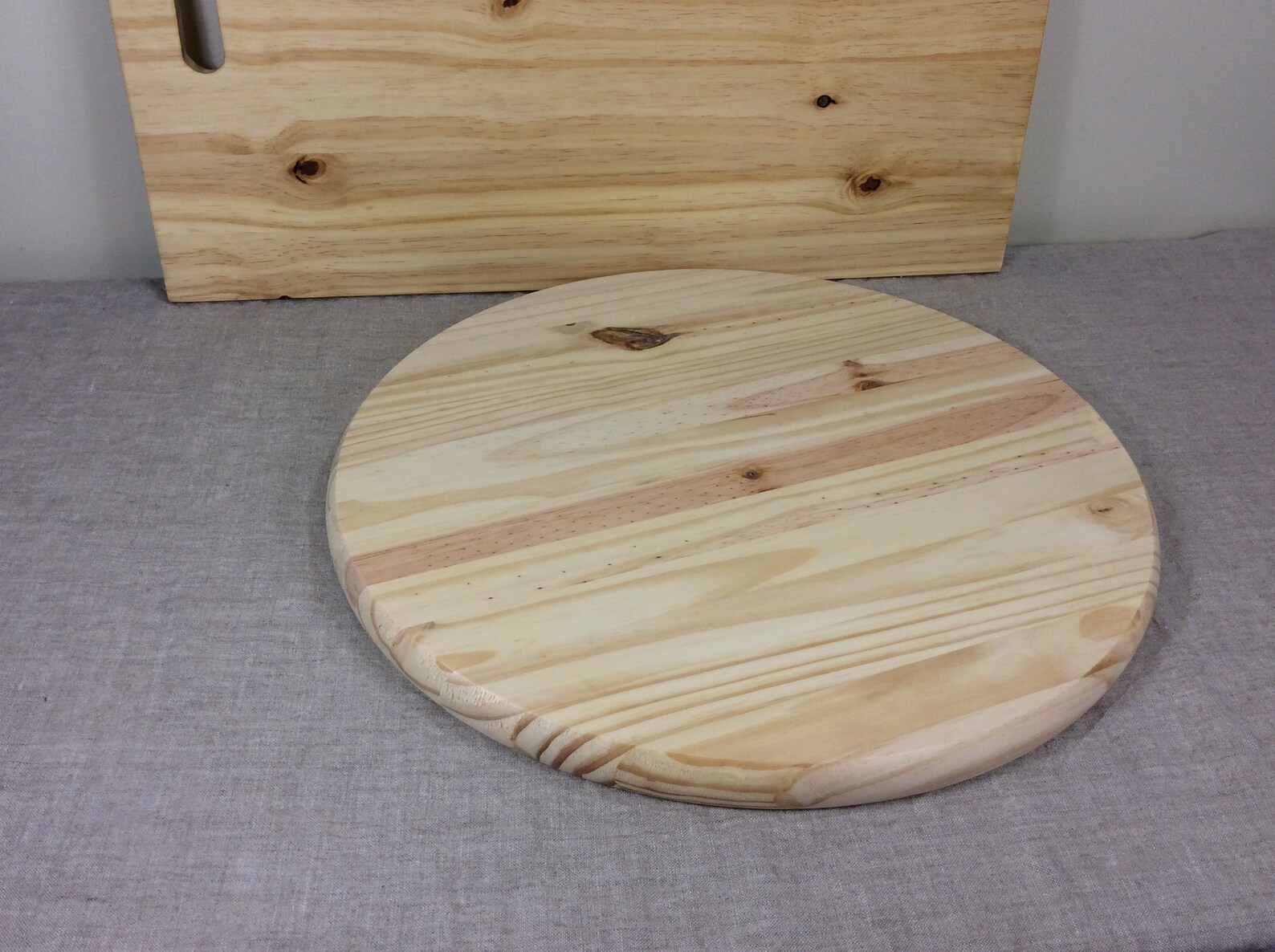 Lazy Susan Extra Large 24 Round Charcuterie Bread Board Etsy