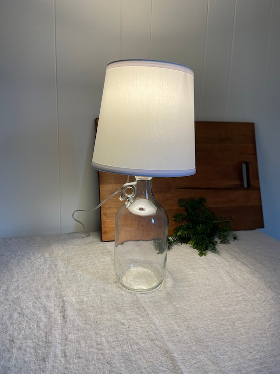 Glass jug lamp deals