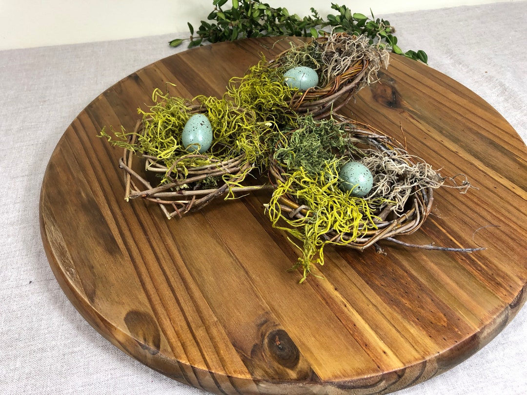 Tela De Algodón 100% Estampado Con Pájaros, Ramas, Nidos Y Hojas - Color Crema, Ideal Para Costura Y Manualidades