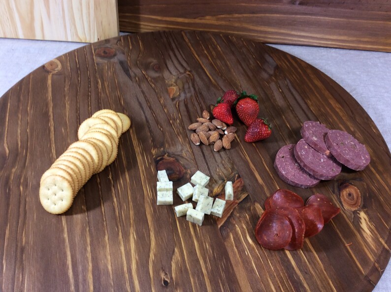 36 Lazy Susan Extra Large Round Charcuterie Bread Board Etsy