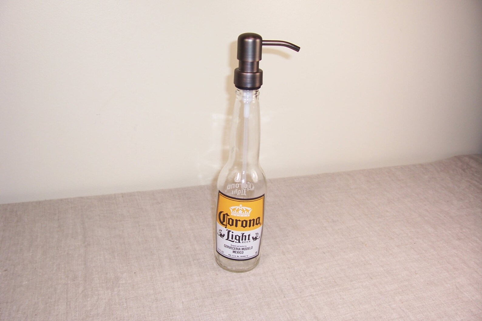 Corona Light Lite Beer Bottle Soap Dispenser Bathroom Kitchen Etsy