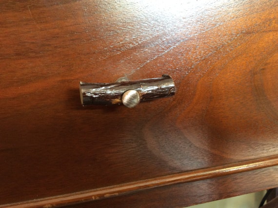 Real Twig Drawer Pulls Set Of 4 Branch Wood Knobs Etsy