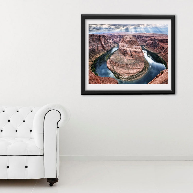 Grand Canyon Wall Art Print Horseshoe Bend Arizona Travel Wall Art ...