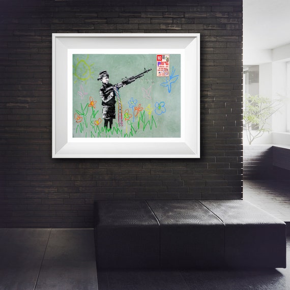 Banksy Street Art, London Graffiti, Banksy Child Soldier